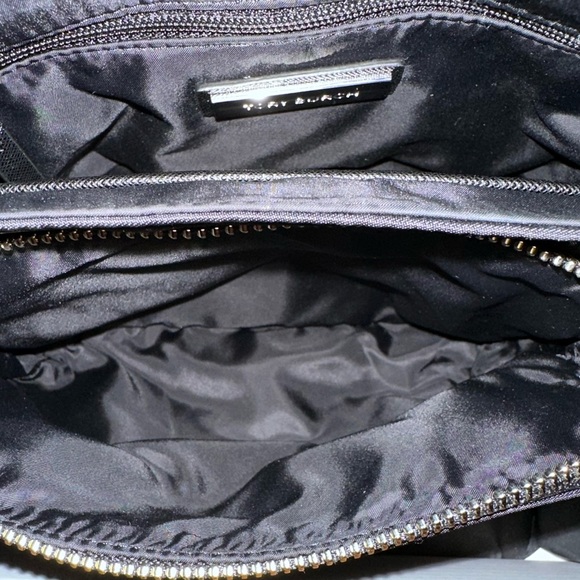 Tory Burch Virginia Recycled Nylon Small Messenger Crossbody ~NWT~ Black - Picture 10 of 14